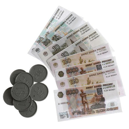 Деньги игровые для кассы, блист.18*30*2см ИГРАЕМ ВМЕСТЕ в кор.2*240шт