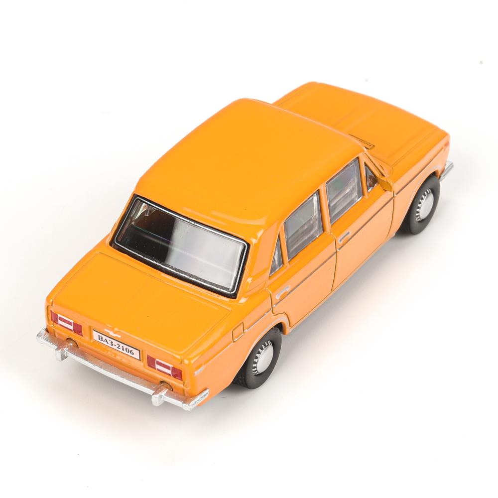 Машина металл LADA lada 2106 длина 10,5 см, инерц, оранжевый, кор. Технопарк в кор.2*36шт