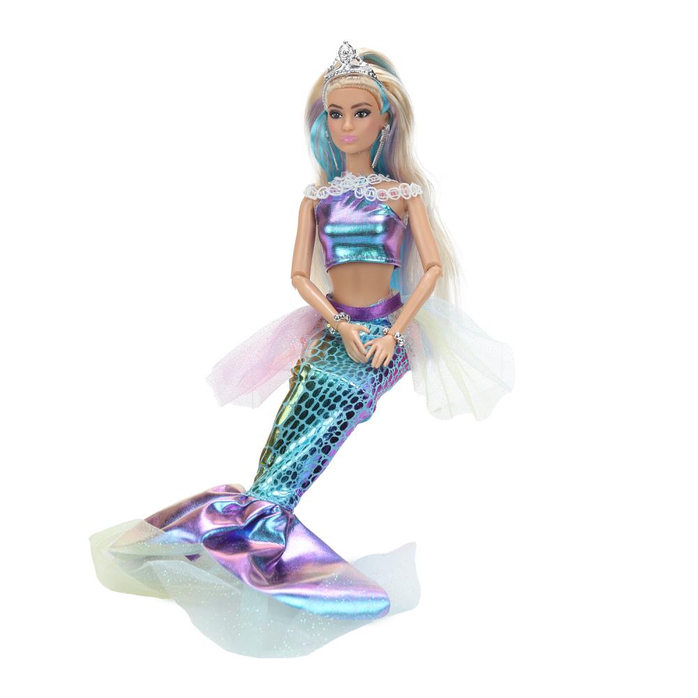 Кукла 29см София, руки и ноги сгиб., русалка, акс, кор КАРАПУЗ в кор.24шт