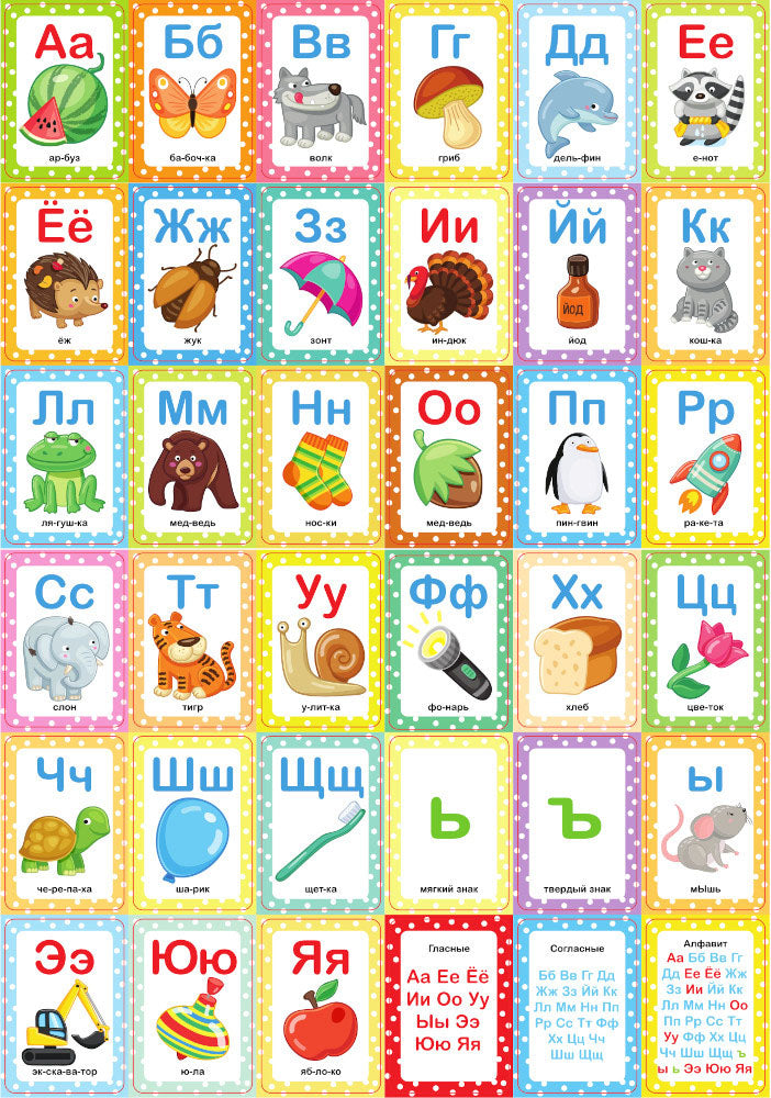 Игра настольная "Азбука на картинках" Baby Toys Games