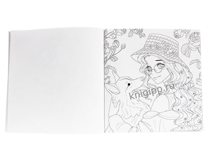 АНИМЕ РАСКРАСКА ДЛЯ МАРКЕРОВ. Современные девчонки