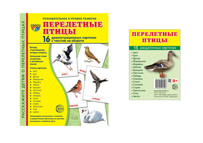 *Комплект. Дем. картинки СУПЕР Перелетные птицы (2 формата: 173х220 и 63х87) / ВБ