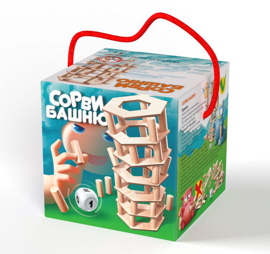 Игра для всей семьи "Сорви Башню" в кор.18шт