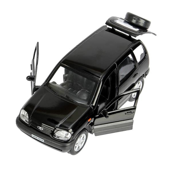 Machine en métal LADA NIVA pour 12 cm, double, bagage, acier, noir, cor. Parc technologique dans le cor.2*36шт