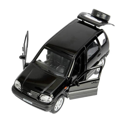 Machine en métal LADA NIVA pour 12 cm, double, bagage, acier, noir, cor. Parc technologique dans le cor.2*36шт