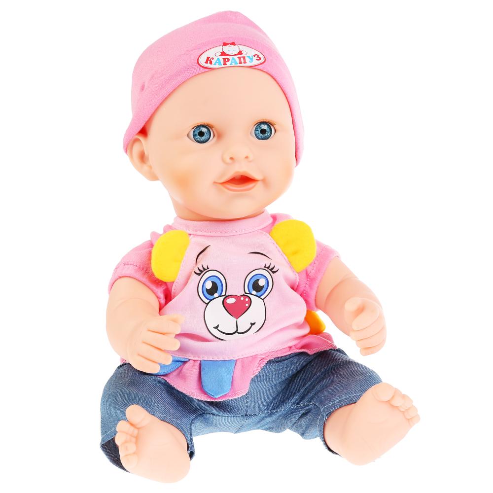 ПУПС оз "Карапуз", Сашенька 10 песенок,закрыть. глазки, с набором аксессуаров в кор. в кор.6шт