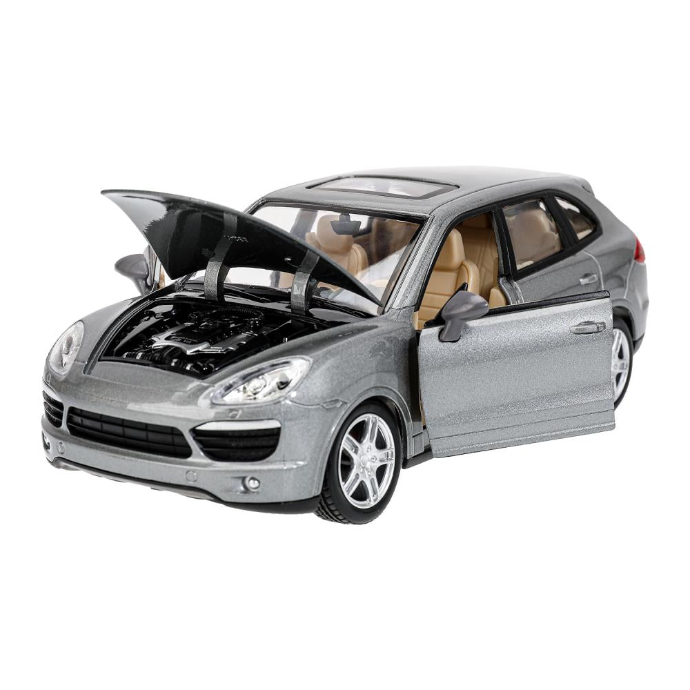 Машина металл свет-звук PORSCHE cayenne, 18,7 см, двери, капот, багажник Технопарк в кор.2*6шт