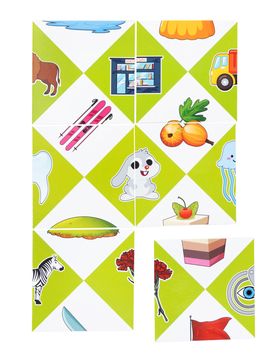 Игра логопедическая настольная "Логопазл. Отработка сложного звука" Ж, З, С, Ш