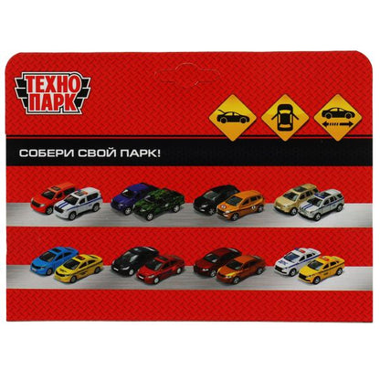 DUSTER-12-VKU Машина металл RENAULT DUSTER ДОСТАВКА длина 12 см, двери, багаж, инерц, кор. Технопарк