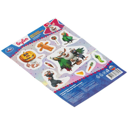 Буба. Сверкающие наклейки. 145х210мм. Умка в кор.500шт