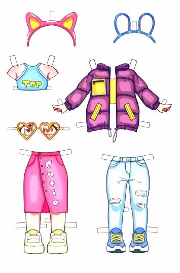 БУМАЖНЫЕ КУКОЛКИ. МОДНЫЕ МАЛЫШИ