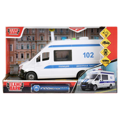 Machine à glace + звук "gazel next полиция" 22,5 cm, plastique, extérieur, inert dans le cor. Technoparc dans le cor.2*18