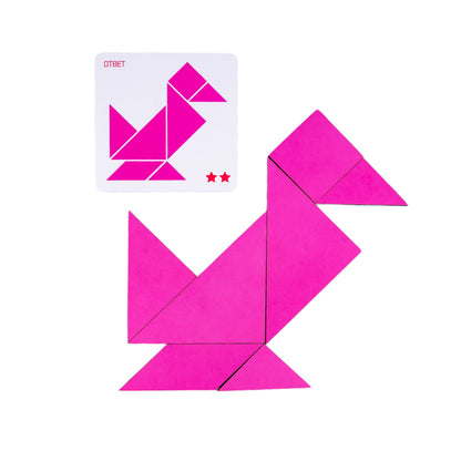 Игра настольная головоломка "IQ Пазлы + танграм" серии "Baby Toys wood"