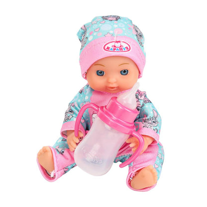 Пупс неозвуч 15см, пьет, пишет, 2акс КАРАПУЗ в кор.84шт