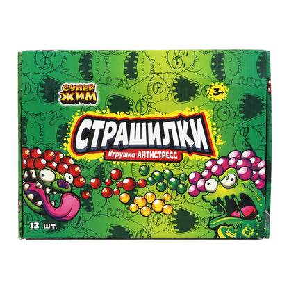Игрушка супер жмяка с гидрогелевыми шариками, животные, дисплей Супер Жим уп-12шт в кор.6уп