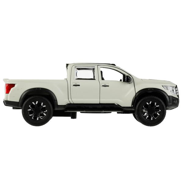 Машина металл NISSAN TITAN МАТОВЫЙ 12,5 см, двери, багажник, инерц, серый, кор. Технопарк в кор.2*36шт