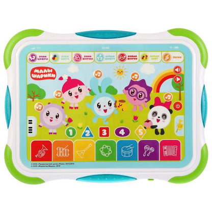 Сенсорный планшет."Малышарики" 9 режимов,учим цифры/формы/цвета,12 песенок.ТМ"УМКА" в кор.2*30шт