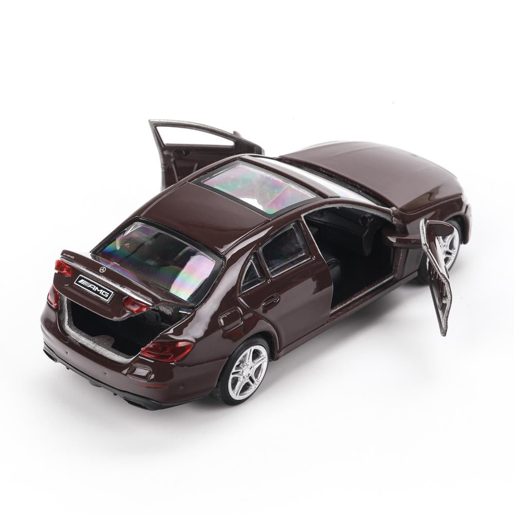 Машина металл MERCEDES-BENZ classe e amg 12см, дв,баг,ин,бордовый, кор. Parc technologique dans le cor.2*36шт