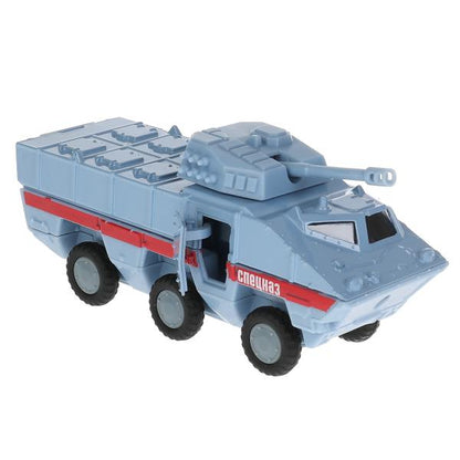 Technoparc. Bronevik "Спецназ" 15 cm, métal, double, sac., подв.дет., инерц., ART.SB-17-39-BP(GY)-WB