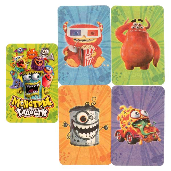 Des monstres et des monstres. Настольная игра-квадрат. 40 cartes. 250х250х55 mm. Умные игры в кор.10шт