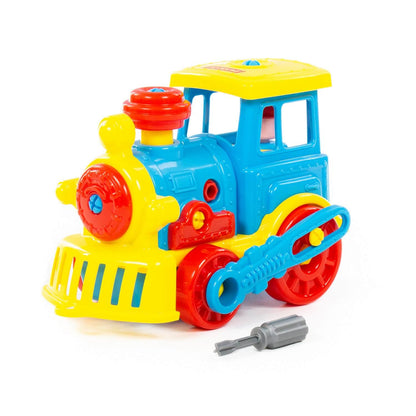 Полесье. Конструктор-транспорт "Паровоз" арт.71255 (48 элементов) (в сеточке) /9