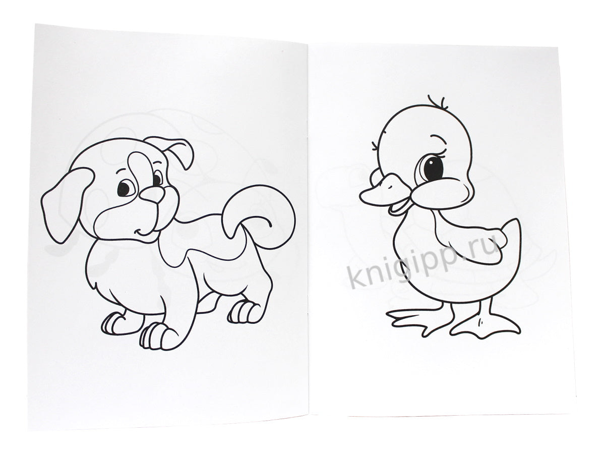 РАСКРАСКА А4 эконом. ДЛЯ САМЫХ МАЛЕНЬКИХ