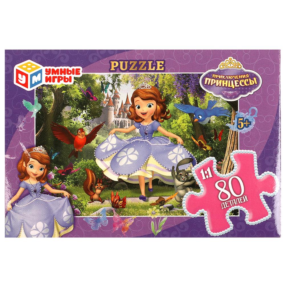 Приключения принцессы. Пазл классический в коробке. 104 детали. 190х141х35 мм. Умные игры в кор.24шт