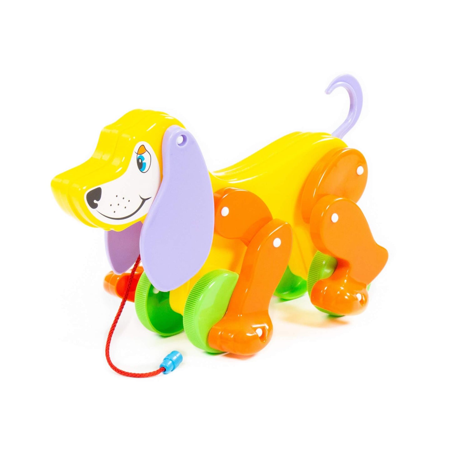 Каталка на веревочке собака "Боби" 30х13х19 см