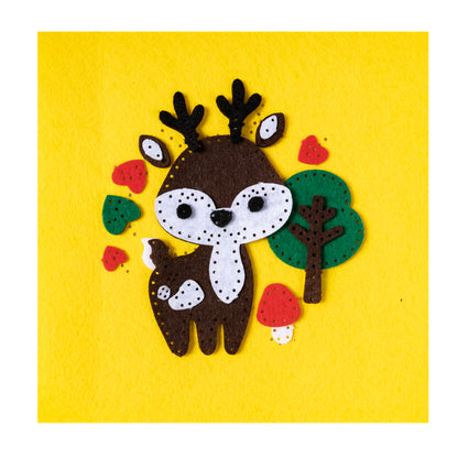Набор для творчества. Панно из фетра на пяльцах "Олененок"