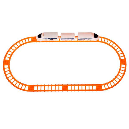 Железная дорога мультяшная СИНИЙ ТРАКТОР дл.пути 140, кор.19,7*24*3,5см ТЕХНОДРАЙВ в кор.2*72шт