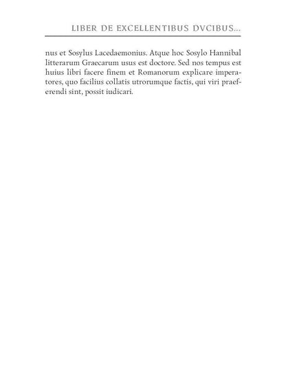 Liber De excellentibus ducibus exterarum gentium = О знаменитых иноземных полководцах: на англ.яз