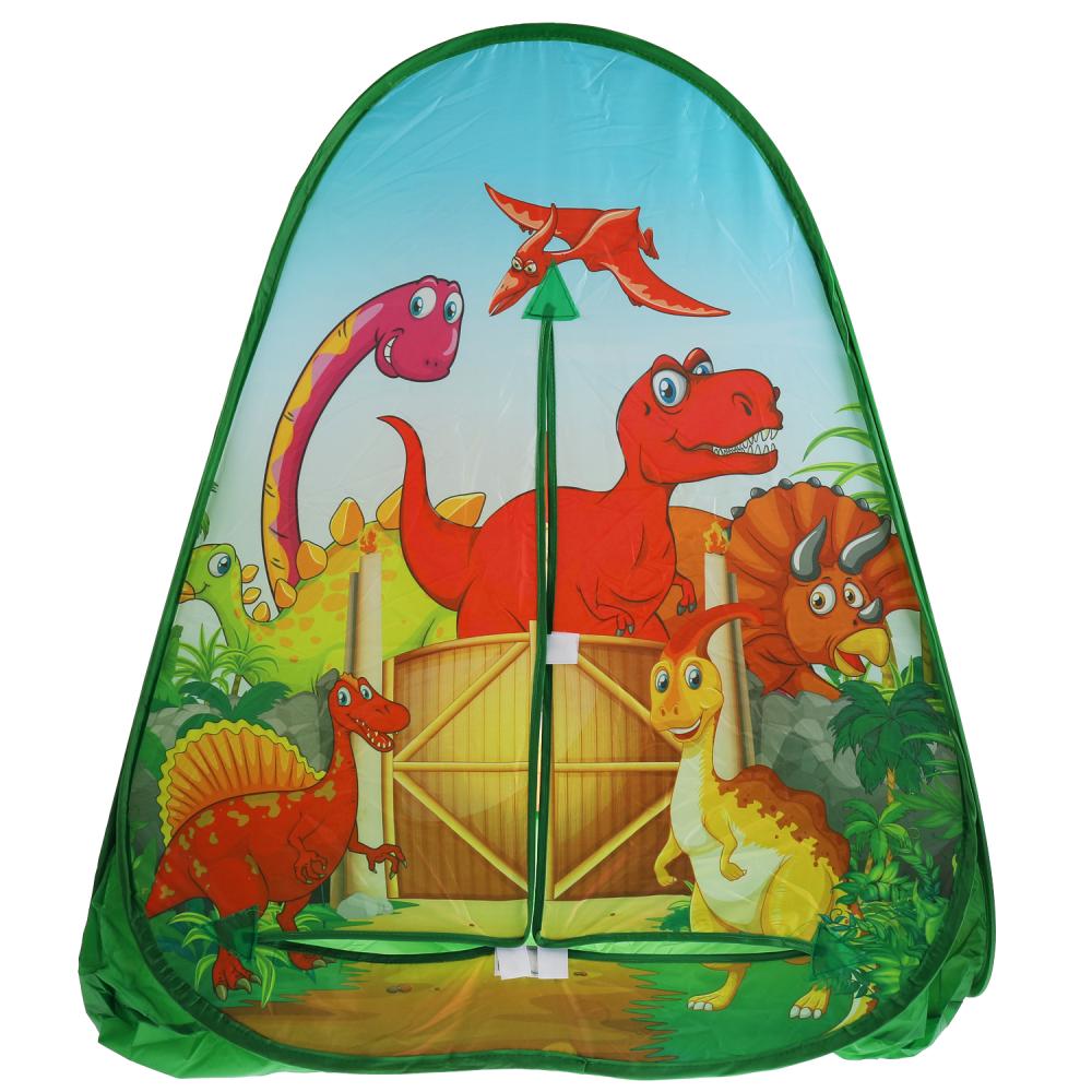GFA-DINO01-R 307003 Палатка детская игровая 81х90х81см, в сумке ТМ "ИГРАЕМ ВМЕСТЕ" в кор.24шт