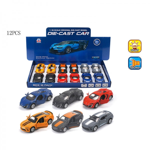 Машина металл. инерц. свет+звук 53522-14А в дисплей уп-12шт в кор.2*12уп