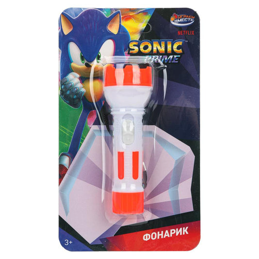 Фонарик Sonic блистер 10,5*18*5 см ИГРАЕМ ВМЕСТЕ в кор.144шт