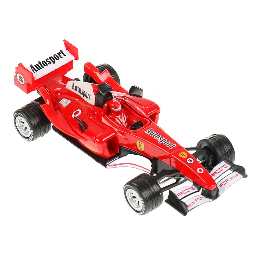 Machine métallique "supercar ф-1", dline 14cm, звук, инерция, красный в кор. Parc technologique dans le cor.2*36шт