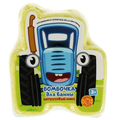 Бомбочка для ванны СИНИЙ ТРАКТОР в форме героя, 130 г Умка в кор.20шт