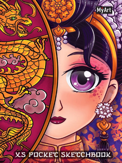 MyArt. XS Pocket СКЕТЧБУК. Аниме. Взгляд дракона