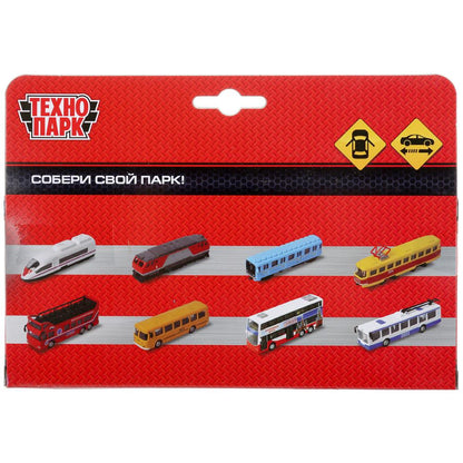 SB-19-30-BU-WB 302680 Машина металл АВТОБУС новый, 15 см, двери, инерц., кор. Технопарк в кор.2*24шт