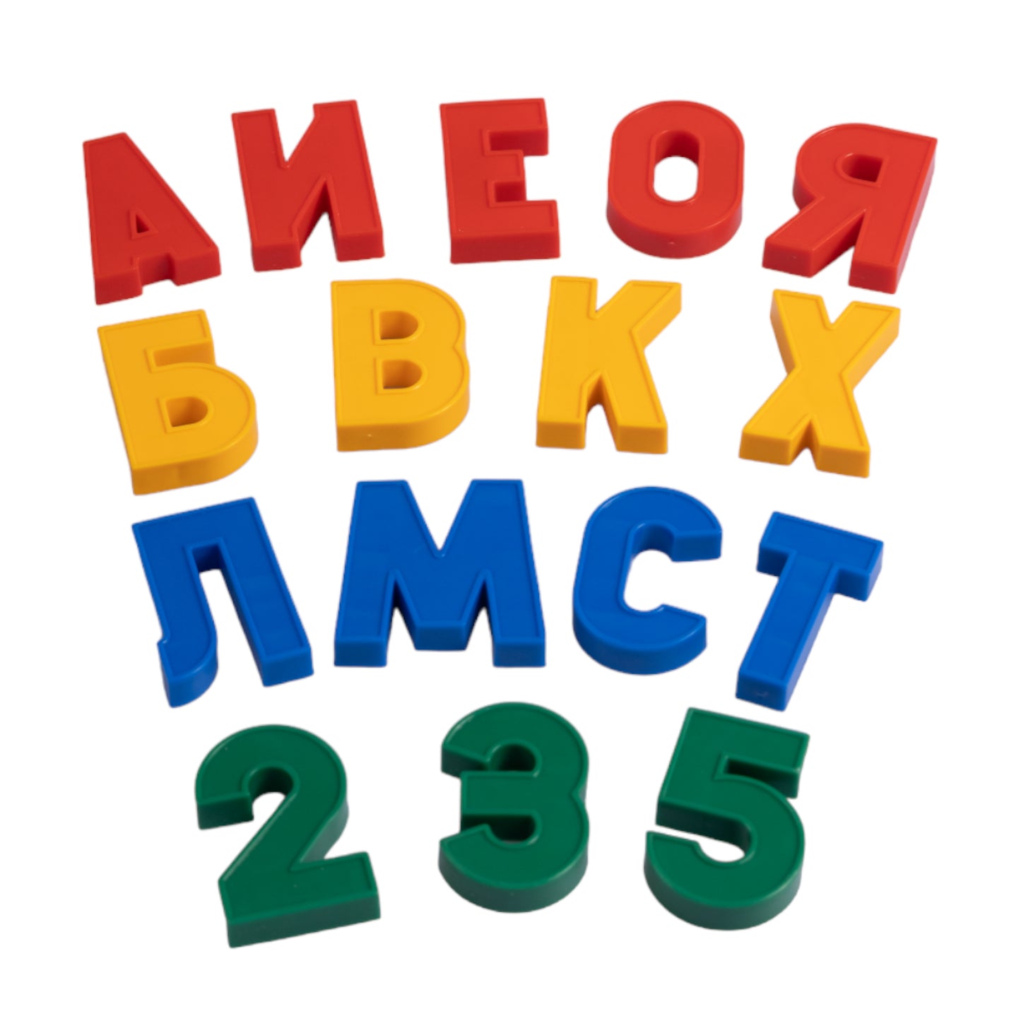 Магнит. азбука Н=35мм 00849 набор букв и цифр