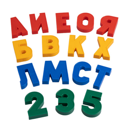 Магнит. азбука Н=35мм 00849 набор букв и цифр