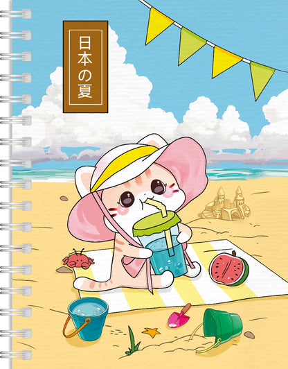 БЛОКНОТ ТОЧКАБУК Peu. КОТИК НА ПЛЯЖЕ