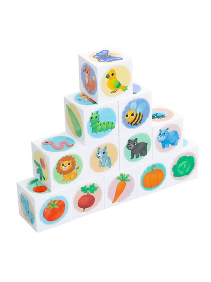Кубики "Изучаем мир во круг" 12 шт Baby Toys