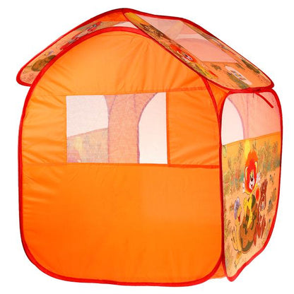 Палатка детская игровая СОЮЗМУЛЬТФИЛЬМ львенок и черепаха 83х80х105см Играем вместе в кор.24шт