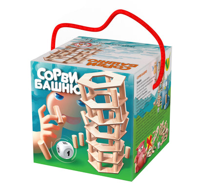 Игра для всей семьи "Сорви Башню" в кор.18шт