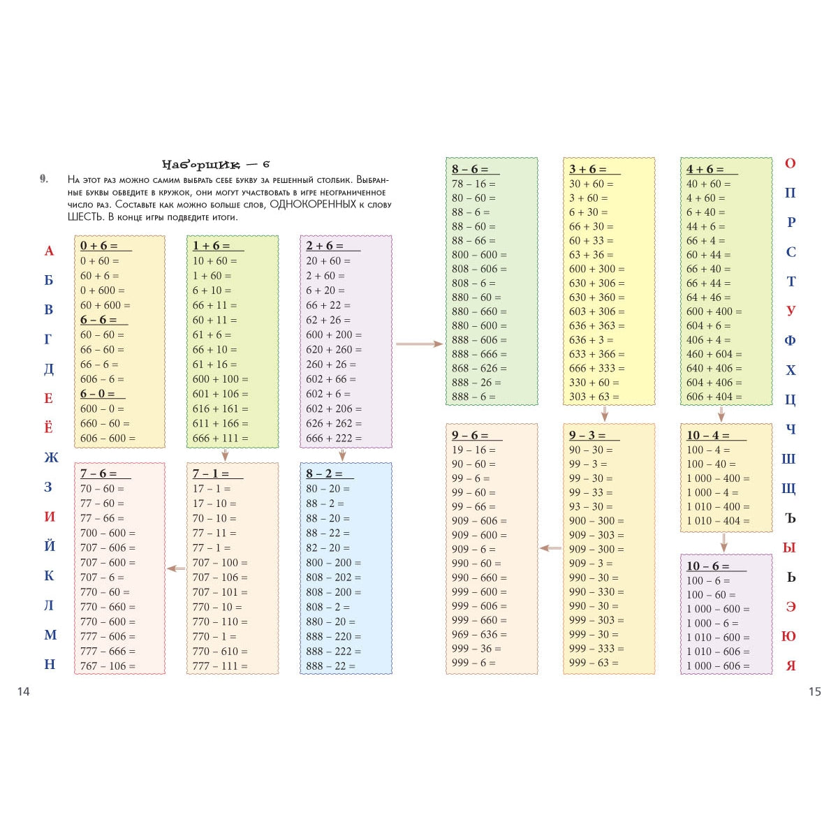 Игра «Математический наборщик». Квест-тренажер устного счета. Сложение и вычитание в пределах 1000 без перехода через десяток