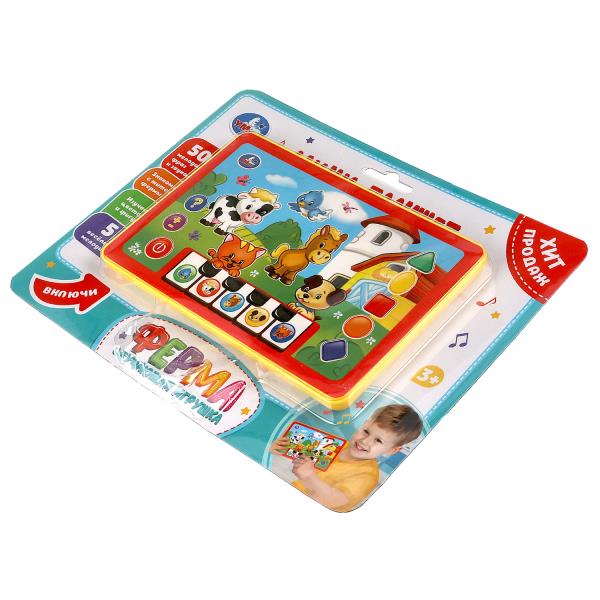 Обучающий планшетник ферма 50+ стихов, мелодий и звуков. на блист. Умка в кор.96шт
