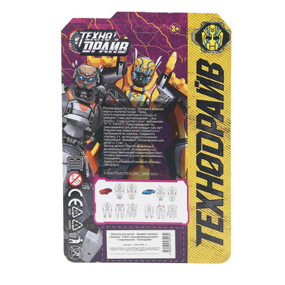 Робот трансформирующийся, в машине, блист.26*5*17см ТЕХНОДРАЙВ в кор.2*72шт