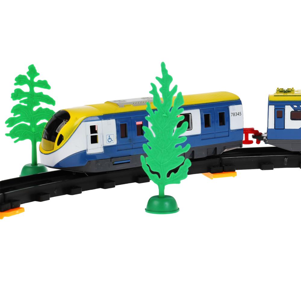 1607B003-R 306801 Железная дорога 176см метро, на бат. свет+звук, с аксесс. в кор. ТМ «ИГРАЕМ ВМЕС»