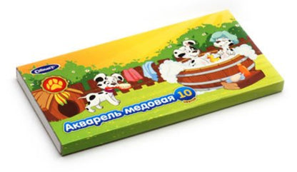 Краски акварельные медовые 10цв FA-010-DALM