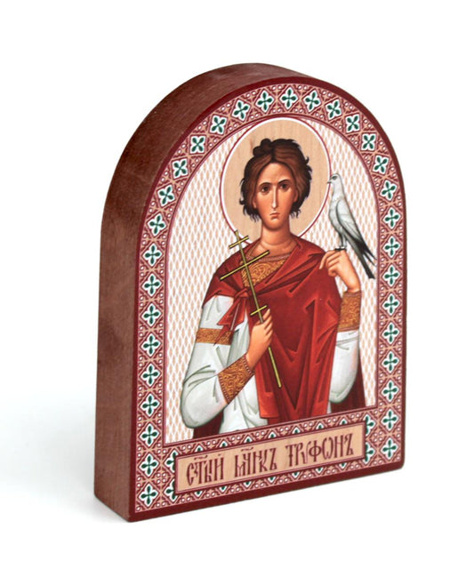 Икона аркой Трифон, мученника (на дереве): 95 х 120